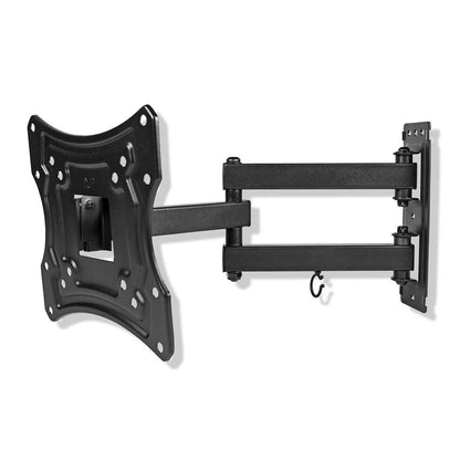 Nedis Full Motion TV Wall Mount | 23 - 55 " | Maximum supported screen weight: 30 kg | Tiltable | Rotatable | Minimum wall distance: 70 mm | Maximum wall distance: 400 mm | 3 Pivot point(s) | ABS / Steel | Black