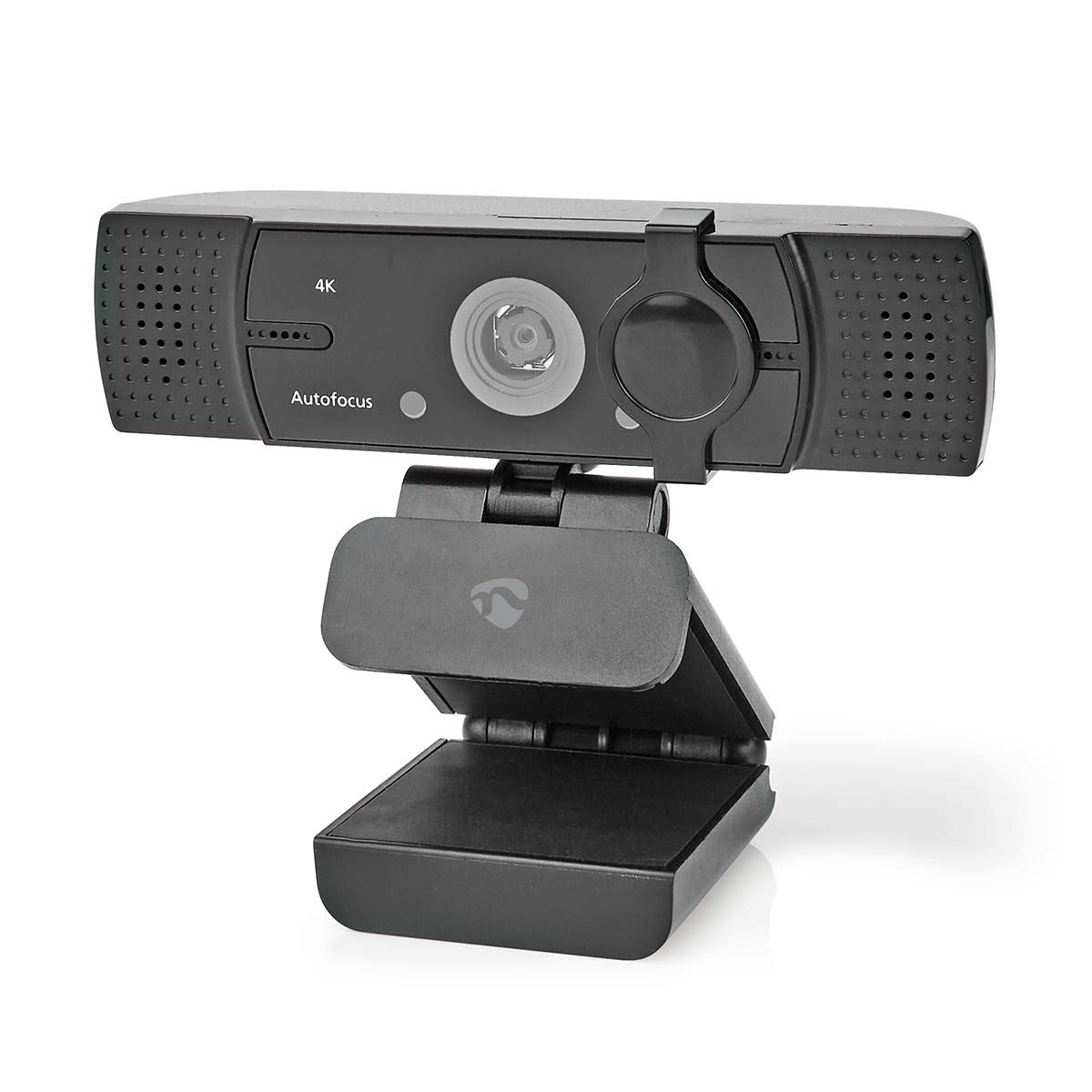 Nedis Webcam | Full HD@60fps / 4K@30fps | Auto Focus | Built-In Microphone | Black