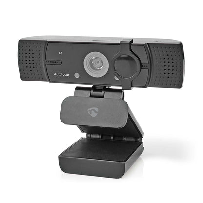 Nedis Webcam | Full HD@60fps / 4K@30fps | Auto Focus | Built-In Microphone | Black
