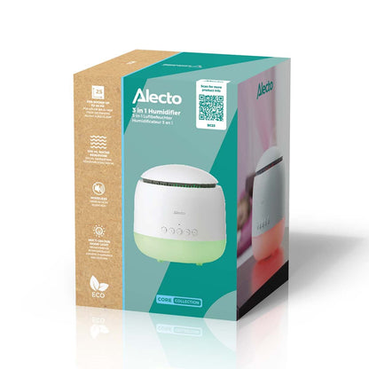 Alecto BC23 | Aroma diffuser | Night Light & Humidifier | White