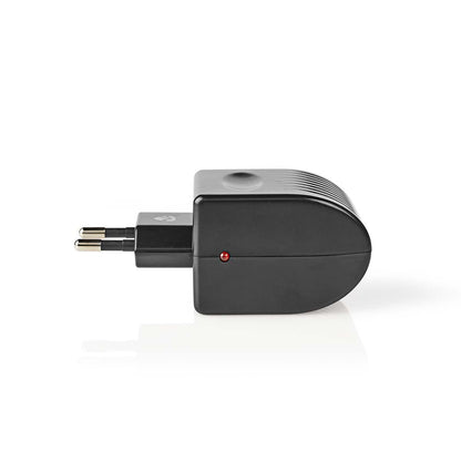 Nedis Power Socket Adapter | Type C (CEE 7/16) | 100 - 240 V AC 50/60 Hz | 12 V DC | 6 W | Mains Powered | 0.3 A | Black | Plastic