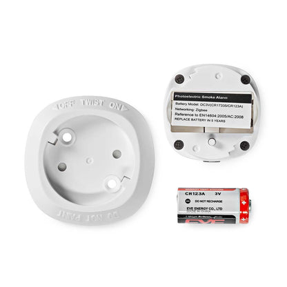 Nedis SmartLife Smoke Detector | Zigbee 3.0 | Battery Powered | Sensor life cycle: 10 year | EN 14604 | Max. battery life: 60 Months | 85 dB | White | 1 pcs
