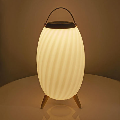 Nedis Bluetooth® Speaker with Mood Light | 6 hrs | Ambiance Design | 60 W | Mono | RGB / Warm White | IPX5 | Linkable | Grey / White