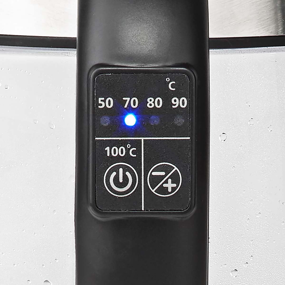 MELISSA Digital Electric Kettle | 1.7 l | 2200 W | Glass | 50/70/80/90/100 °C Presets | 360° pirouette base | Concealed heating element | Strix® controller | Keep-warm function | Boil-dry protection