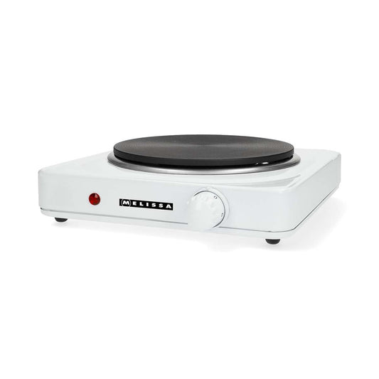MELISSA 16350028 | Electric Hot Plate | 1500 W | Ø 18.5 cm | 6 Heat settings | Non-slip feet | White