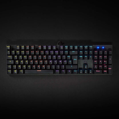 Nedis Wired Gaming Keyboard | USB Type-A | Mechanical Keys | LED | AZERTY | FR Layout | USB Powered | Power cable length: 1.50 m | Gaming