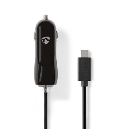 Nedis Car Charger | 18 W | 1x 3.0 A | Number of outputs: 1 | USB-C™ (Fixed) Cable | 1.00 m | Single Voltage Output