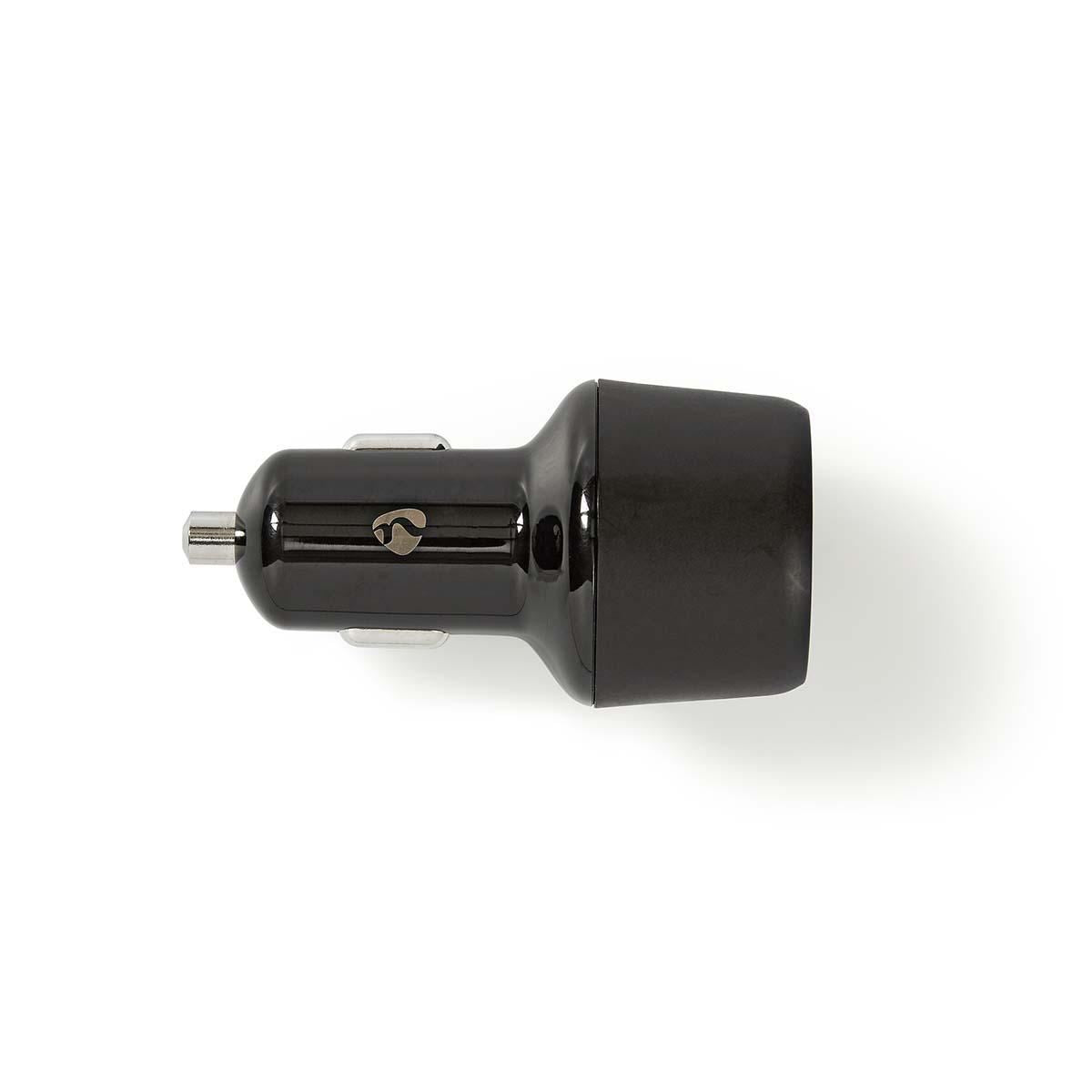 Nedis CCPD30W100BK | Car Charger | 48 W | 2x 3.0 A | Number of outputs: 2 | Port type: USB-A / USB-C™ | | Automatic Voltage Selection