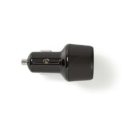 Nedis CCPD30W100BK | Car Charger | 48 W | 2x 3.0 A | Number of outputs: 2 | Port type: USB-A / USB-C™ | | Automatic Voltage Selection