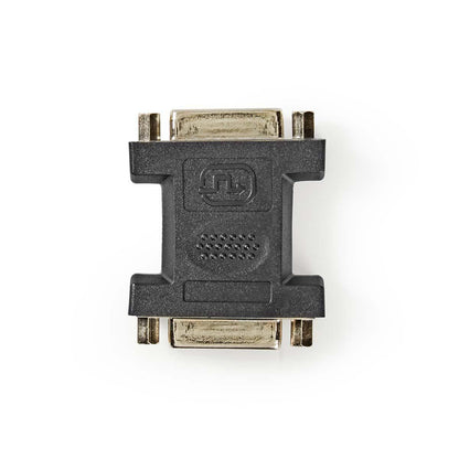 Nedis DVI Adapter | DVI-I 24+5-Pin Female | DVI-I 24+5-Pin Female | Nickel Plated | Straight | PVC | Black | Polybag