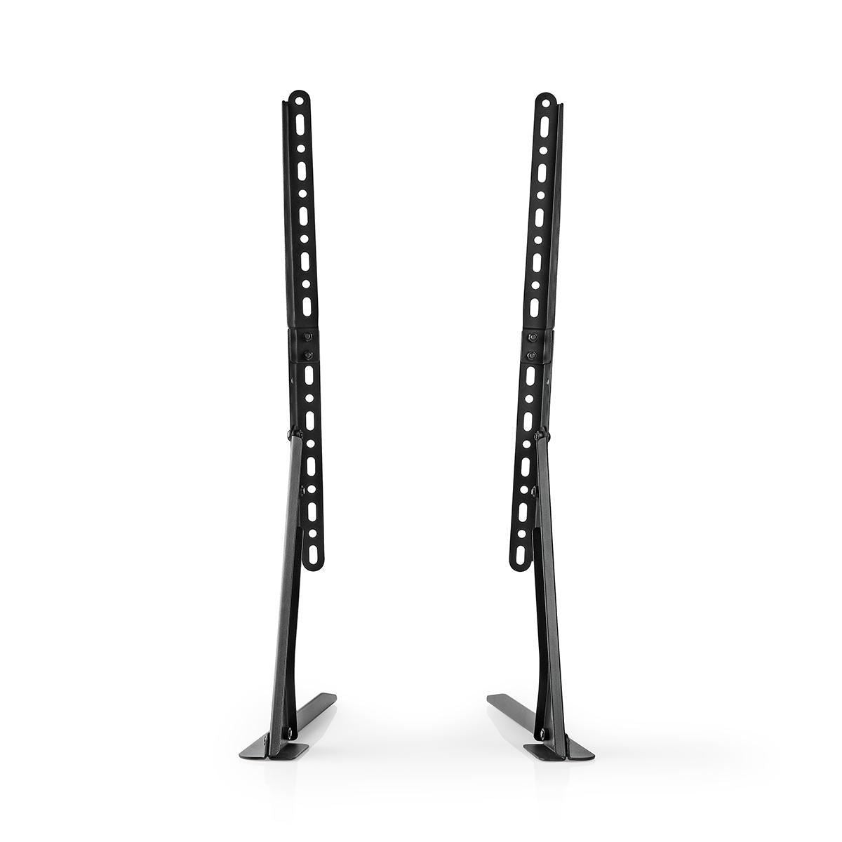 Nedis Fixed TV Desk Stand | 13 - 70 " | Maximum supported screen weight: 50 kg | Adjustable pre-fixed heights | Steel | Black