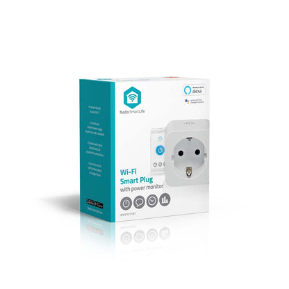 Nedis SmartLife Smart Plug | Wi-Fi | IP21 | Power meter | 3680 W | Type F (CEE 7/3) | 0 - 55 °C | Android™ / IOS | White | 1 pcs