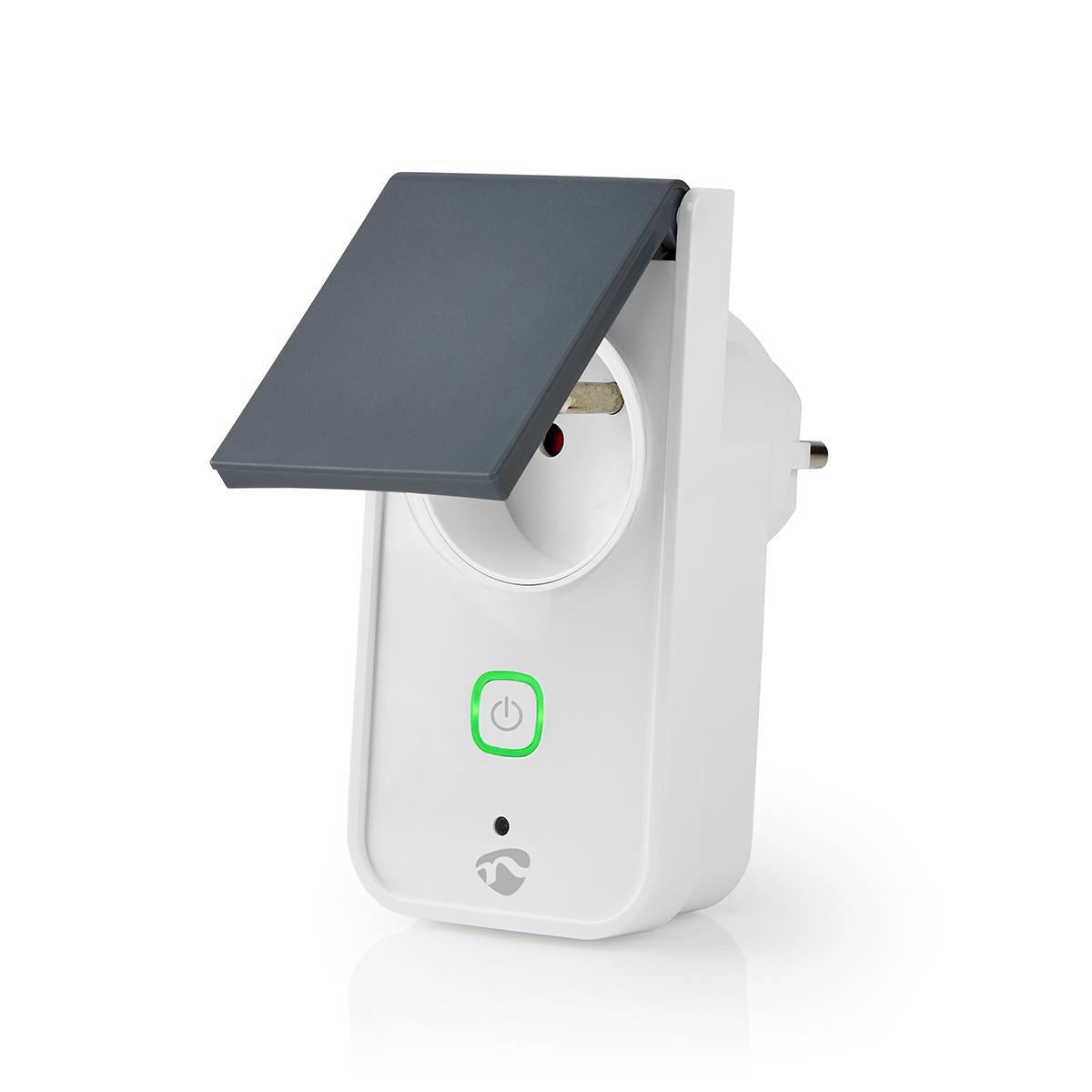 Nedis SmartLife Smart Plug | Wi-Fi | IP44 | Power meter | 3680 W | Type E (CEE 7/6) | -30 - 40 °C | Android™ / IOS | Grey / White | 1 pcs