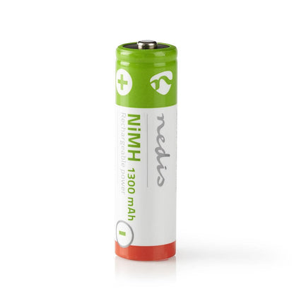 Nedis Rechargeable NiMH Battery AA | 1.2 V DC | 1300 mAh | 4-Pack