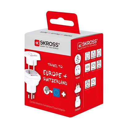 Skross SKross | Travel Adapter | Combo - World-to-Switzerland Earthed