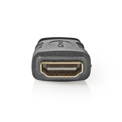Nedis HDMI™ Adapter | HDMI™ Micro Connector | HDMI™ Output | Gold Plated | Straight | ABS | Black | 1 pcs | Box