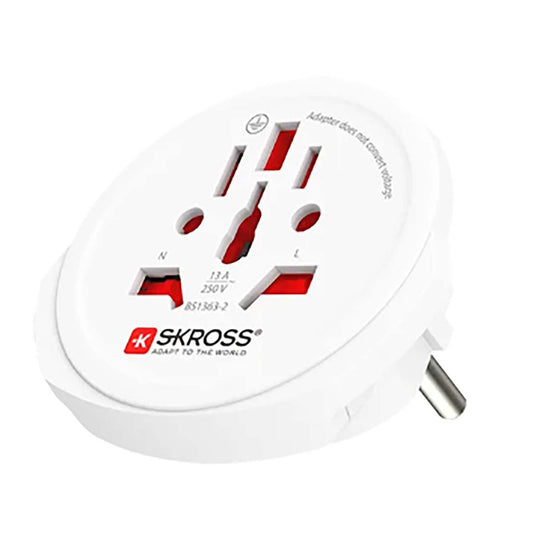 Skross SKR1500211EC | Travel adapter World to Europe for 2- and 3-pole devices from more than 220 destinations
