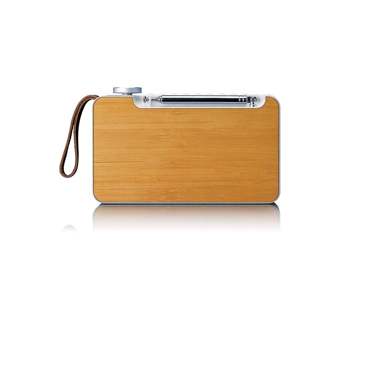 Lenco PDR-040EF | Portable DAB+ FM Radio with Bluetooth® Speaker | Bamboo