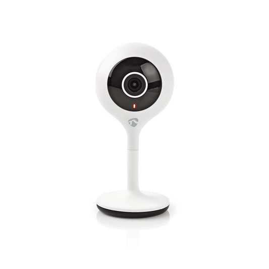 Nedis SmartLife Indoor Camera | Wi-Fi | Full HD 1080p | Cloud Storage (optional) / microSD (not included) | With motion sensor | Night vision | White
