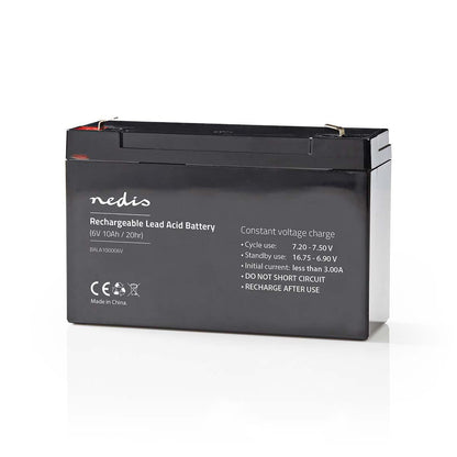 Nedis Battery | Lead-Acid | Rechargeable | 6 V | 10000 mAh