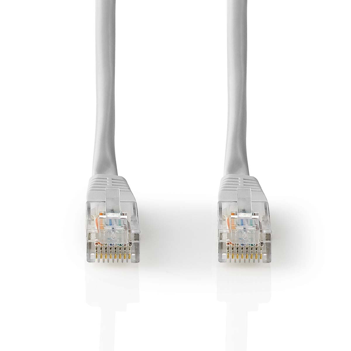 Nedis CAT5e Network Cable | U/UTP | RJ45 Male | RJ45 Male | 15.0 m | Round | PVC | Grey | Label
