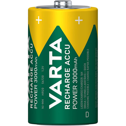 Varta Rechargeable NiMH Battery D 1.2 V 3000 mAh 2-Blister