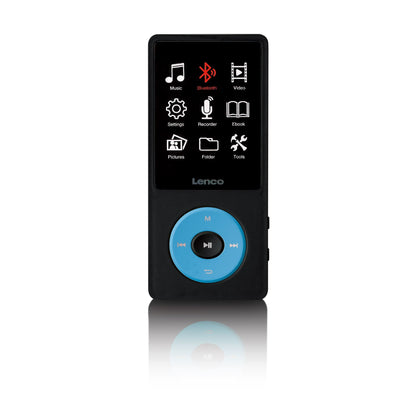 Lenco XEMIO-860BU | MMP3/MP4 Player | Bluetooth® | 8GB | Micro SD Card Expansion | Blue