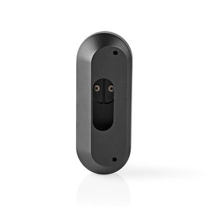Nedis SmartLife Video Doorbell | Wi-Fi | Transformer | Full HD 1080p | Cloud Storage (optional) / microSD (not included) | IP54 | With motion sensor | Night vision | Black / Grey
