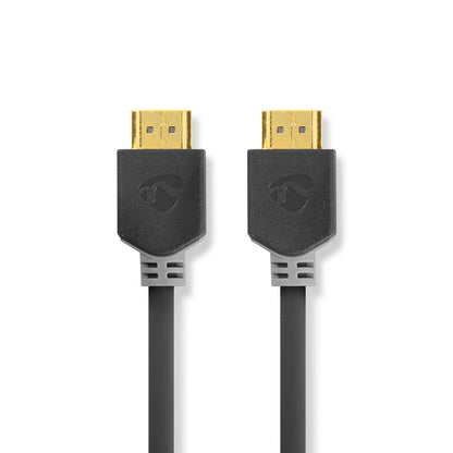 Nedis High Speed HDMI™ Cable with Ethernet | HDMI™ Connector | HDMI™ Connector | 4K@60Hz | ARC | 18 Gbps | 5.00 m | Round | PVC | Anthracite | Box | 86.346.553