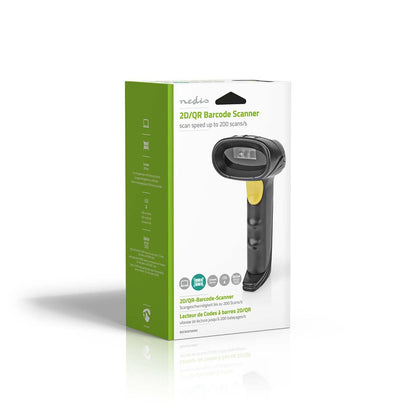 Nedis Barcode Scanner | CMOS | Wired | 1D Linear / 2D/QR | USB Powered | USB 2.0