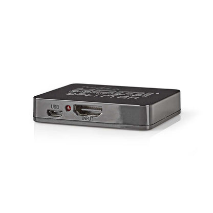 Nedis VSPL34002BK | HDMI™ Splitter | 2 port(s) | HDMI™ Input | 2x HDMI™ Output | 4K@30Hz | 2.25 Gbps | ABS / PVC | Black