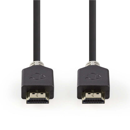 Nedis High Speed HDMI™ Cable with Ethernet | HDMI™ Connector | HDMI™ Connector | 4K@60Hz | ARC | 18 Gbps | 7.50 m | Round | PVC | Anthracite | Box