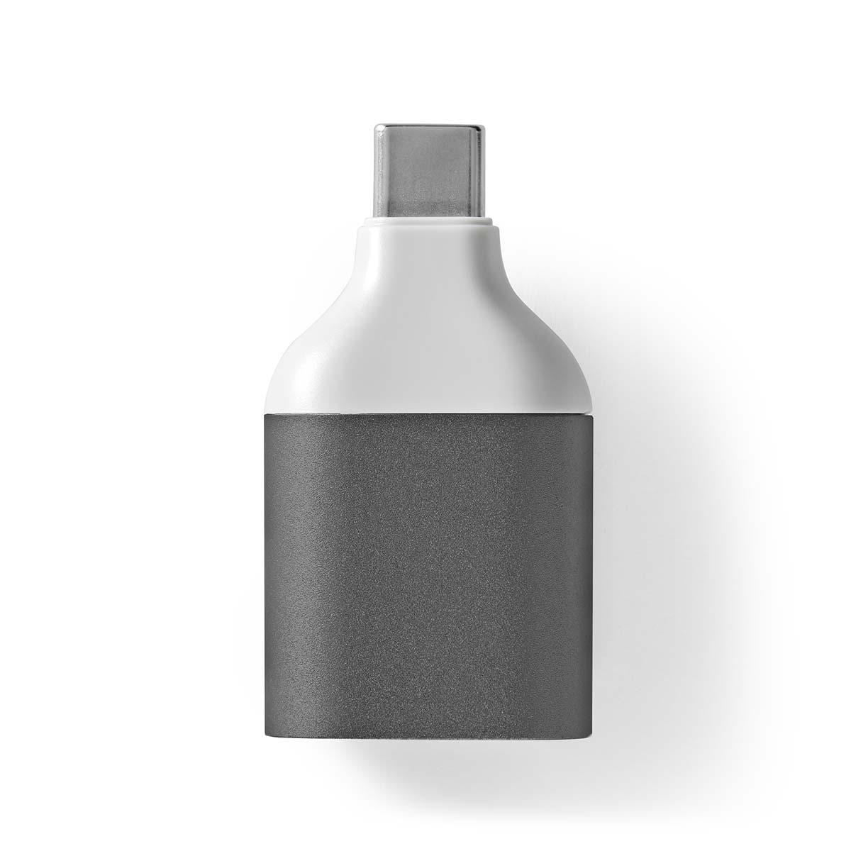 Nedis USB-C™ Adapter | USB 3.2 Gen 1 | USB-C™ Male | VGA Female | Full HD 1080p | Round | Nickel Plated | Black / Grey | Envelope