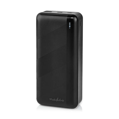 Nedis Powerbank | 32000 mAh | 2.4 / 3.0 / 3.25 A | Number of outputs: 2 | Output connection: 1x USB-A / 1x USB-C™ | Input connection: 1x Micro USB / 1x USB-C™ | PD3.0 45W / PD3.0 65W | Lithium-Polymer