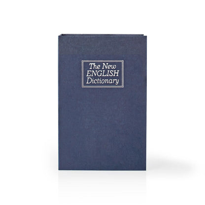 Nedis Vault | Book Safe | Key Lock | Indoor | Medium | Inner volume: 1.6 l | 2 Keys Included | Blue / Silver
