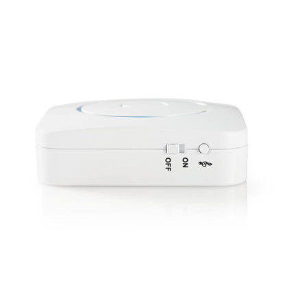 Nedis Motion Detection Alarm | Battery Powered | 6x AA/LR6 | 85 dB | Detector range: 6 m | Wall | Blue / White