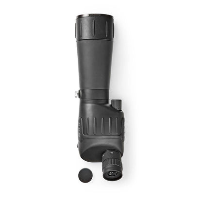 Nedis Spotting Scope | Magnification range: 20-60 | Objective lens diameter: 60 mm | Field of view: 38 m | Dioptric correction | Travel bag included | Black