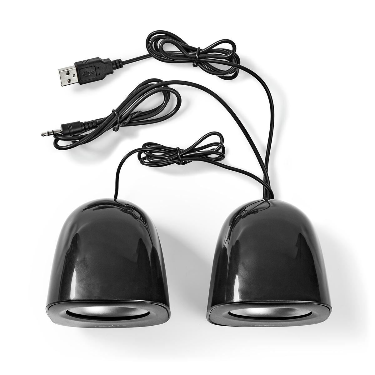 Nedis PC Speaker | 2.0 | 12 W | 3.5 mm Male | USB Powered | Volume control