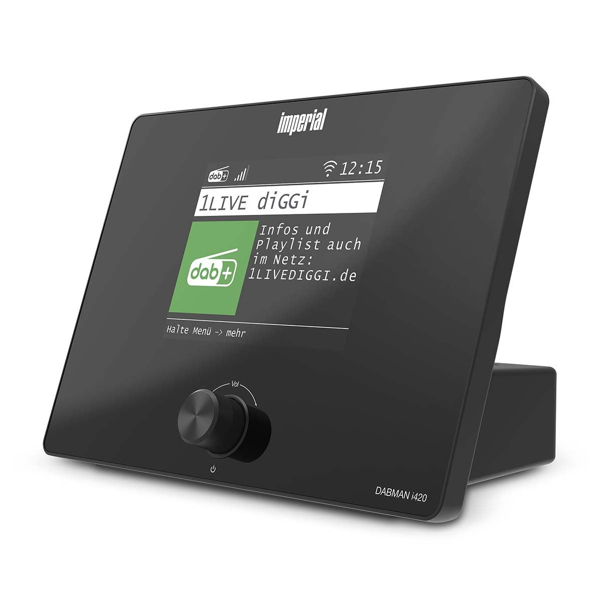 Imperial DABMANI420BK | Compact Hybrid Radio (Internet, DAB+, FM Hi-Fi tuner) with Bluetooth®