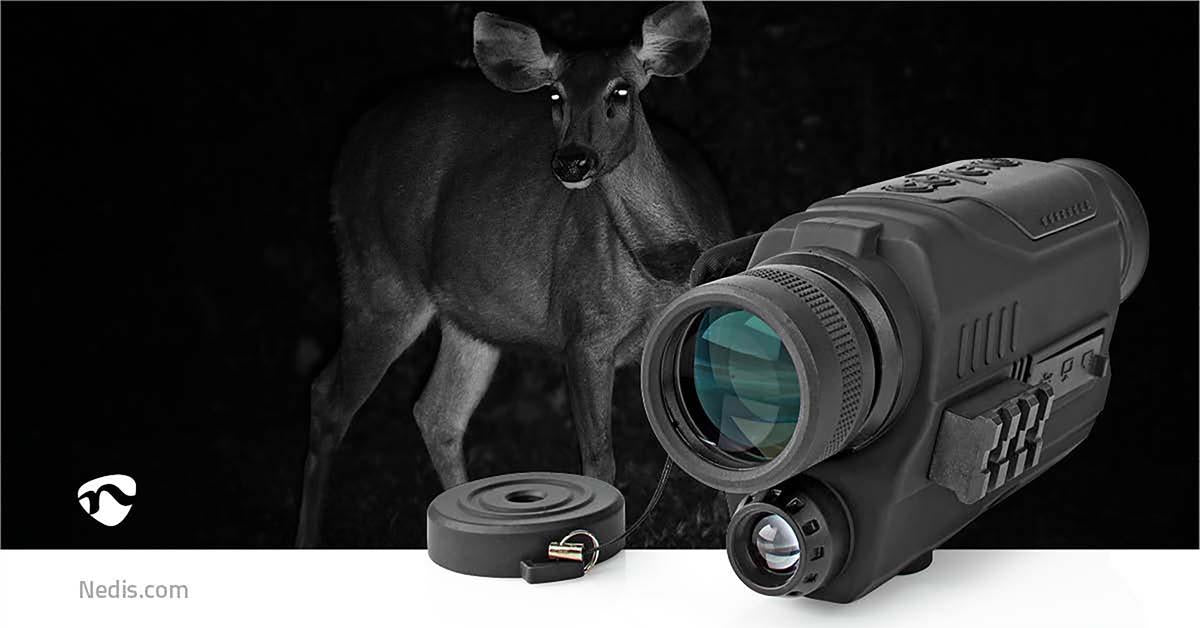 Nedis Monocular | Magnification: 5 x | Objective lens diameter: 32 mm | Field of view: 87 m | Night vision | Travel bag included