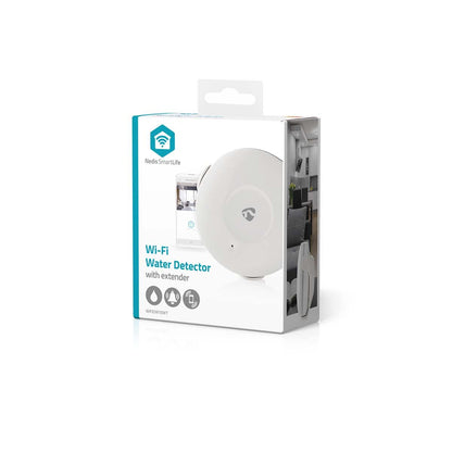 Nedis SmartLife Water Detector | Wi-Fi | Battery Powered | Extension included | Max. battery life: 24 Months | 50 dB | White