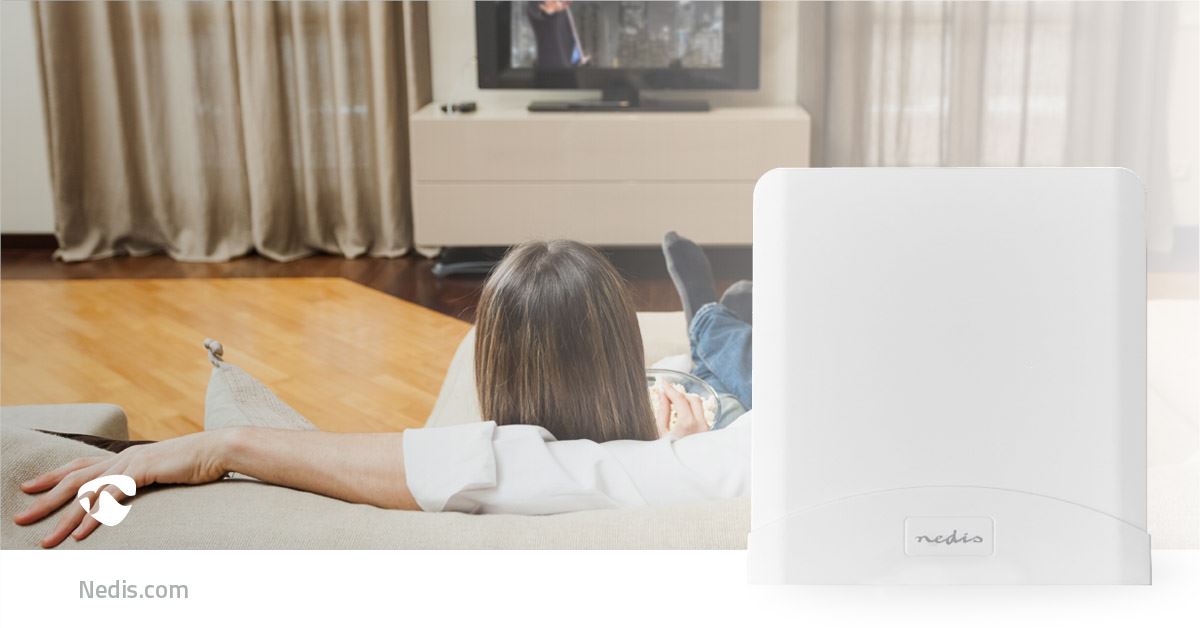 Nedis 5G / 4G / 3G Antenna | 5G | Indoor & Outdoor | 698-5000 MHz | Gain: 6 dB | 2.50 m | White