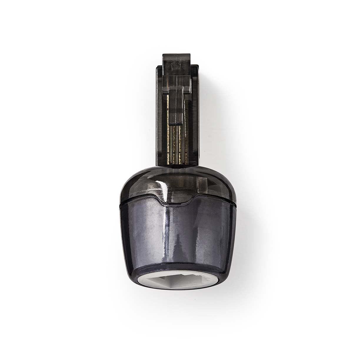 Nedis Anti-Twist Telecom Adapter | Connector type: RJ10 | Adapter type: Adapter | PVC | Black / Transparent