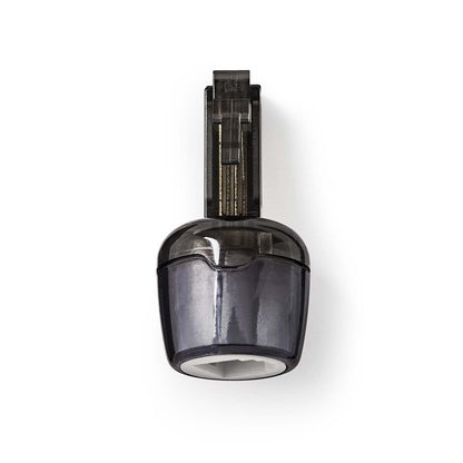 Nedis Anti-Twist Telecom Adapter | Connector type: RJ10 | Adapter type: Adapter | PVC | Black / Transparent
