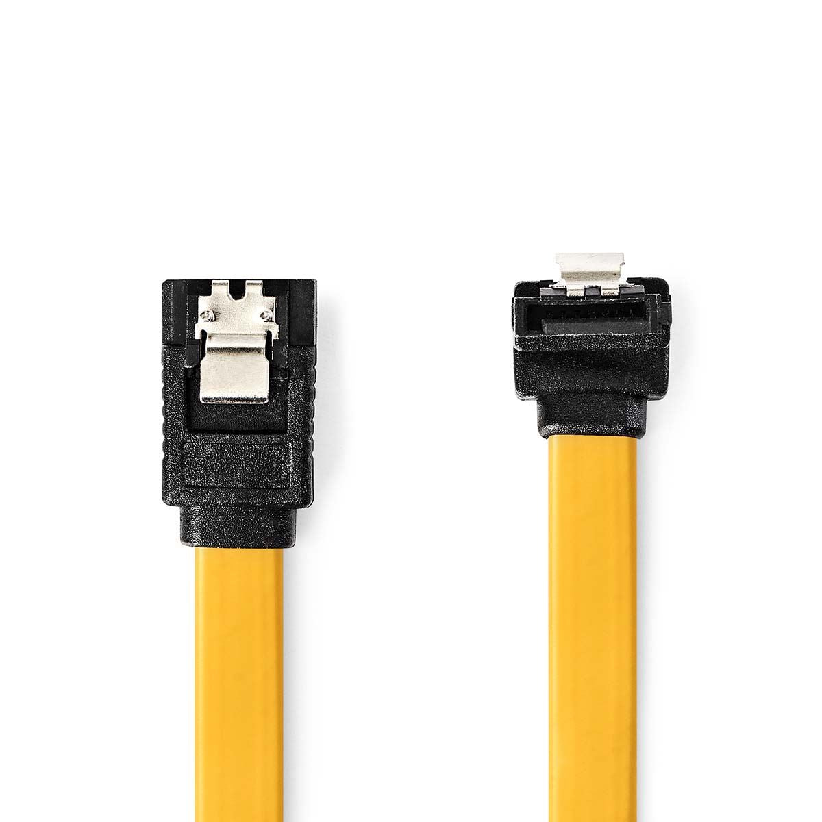 Nedis CCGP73255YE10 | SATA Cable | 6 Gbps | SATA 7-Pin Female | SATA 7-Pin Female | Nickel Plated | 1.00 m | Flat | PVC | Yellow | Polybag