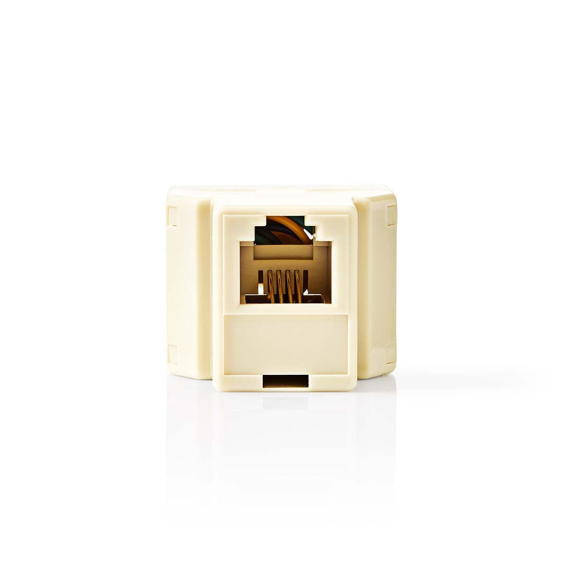 Nedis CTGB90990IV | Telecom Splitter | RJ11 Female | 2x RJ11 (4/6) Female | ABS | Ivory | Box