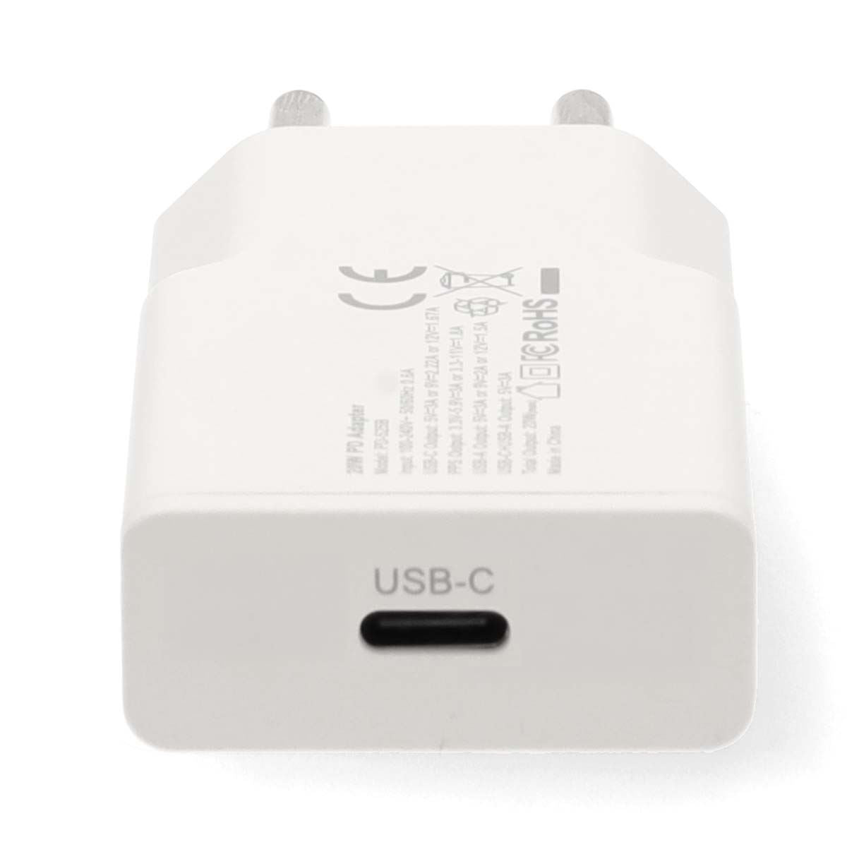 Nedis Wall Charger | 20 W | GaN | PD3.0 | Quick charge feature | 1.67 / 2.22 / 3.0 A | Number of outputs: 1 | USB-C™ | Lightning 8-Pin (Loose) Cable | 1.00 m | Automatic Voltage Selection | White