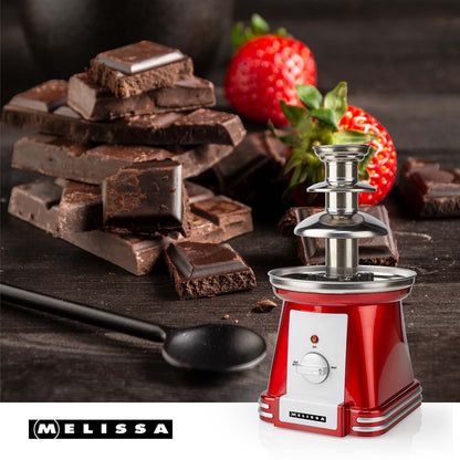 MELISSA Chocolate Fontain | 90 W | 32cm height | 3 Tiers | Red / White