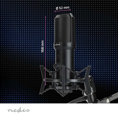Nedis Streaming & Gaming Microphone | Used for: Desktop / Notebook | USB Type-A | On/Off switch | POP Filter
