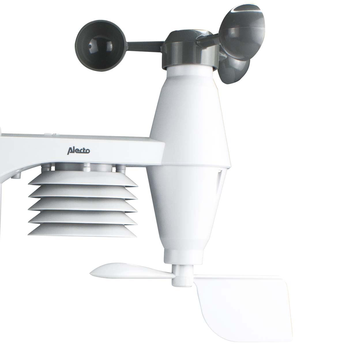 Alecto Weather Station | Indoor and Outdoor Temperature, Forcast, Wind, Humidity, Rain & More | Outside Wireless sensor | Black